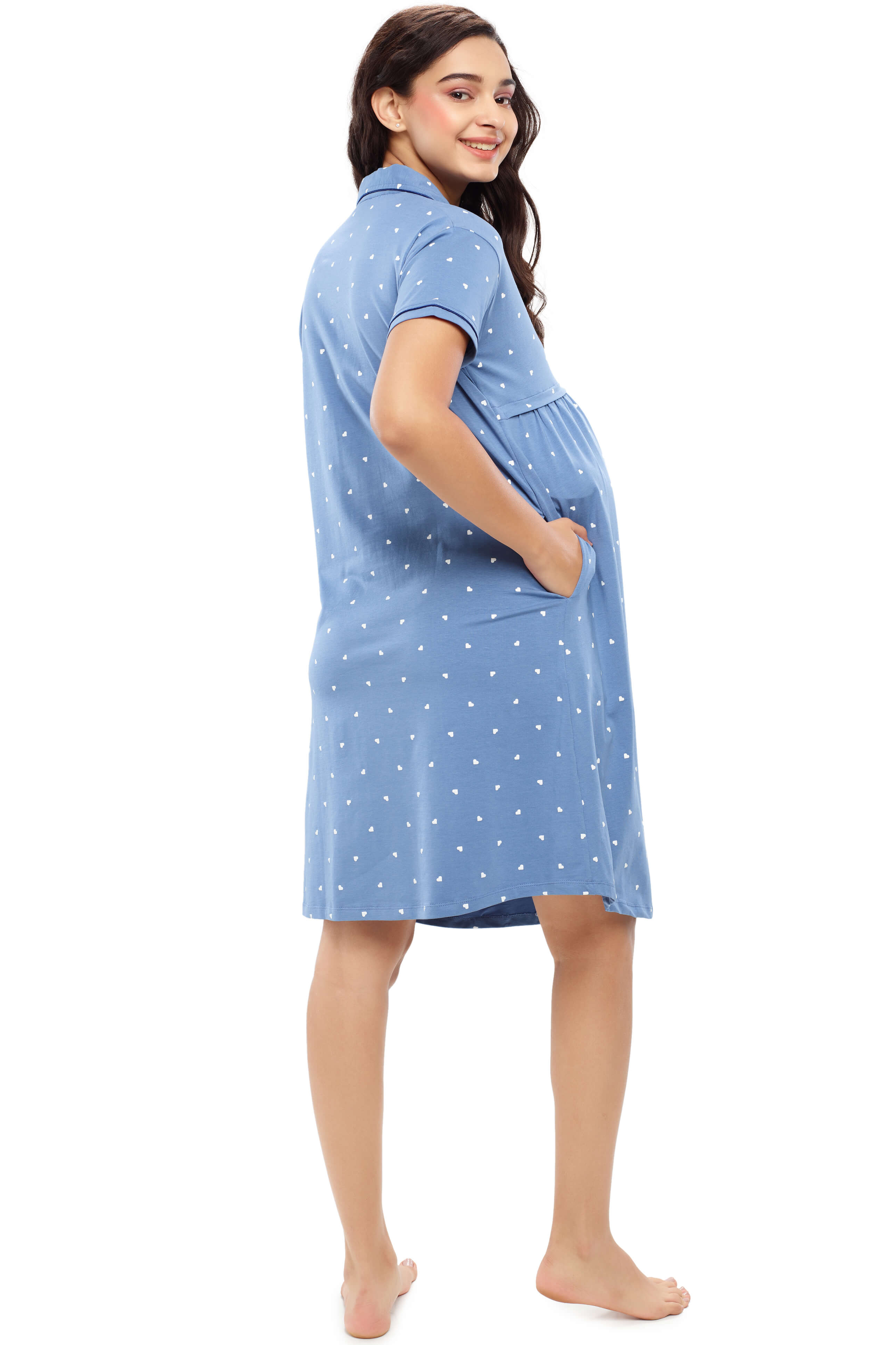 Best Maternity Nightwear Hospital | Lace Breastfeeding Gown Bathrobe - Maternity  Robe - Aliexpress